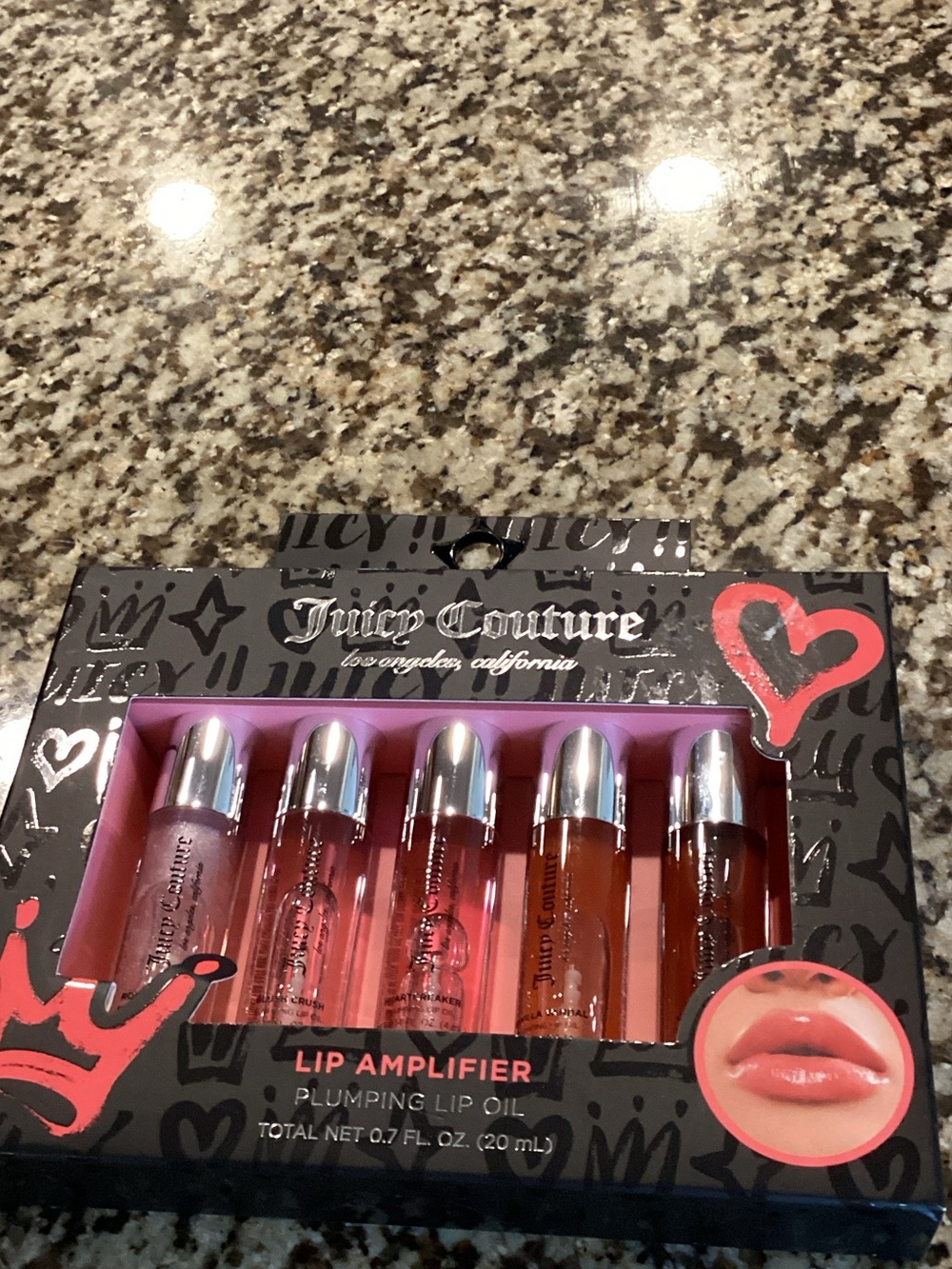 Juicy Couture Lip Amplifier Set - Pink, Peach & Brown Glosses